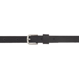 Vanzetti Thin Metallic Belt, Black Metallic