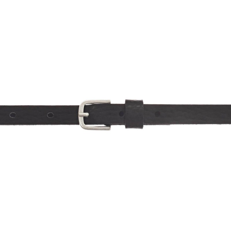 Vanzetti Thin Metallic Belt, Black Metallic