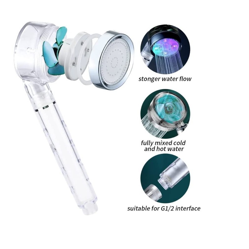 7 Color Changing with Water Temperature LED 360° Rotatable Micro-Nozzle