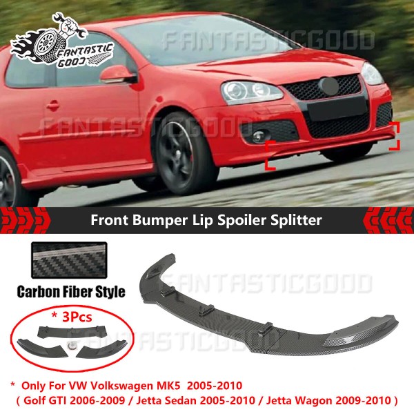 Unbranded For VW GTI Golf Jetta MK5 2006-09丨Carbon Fiber V