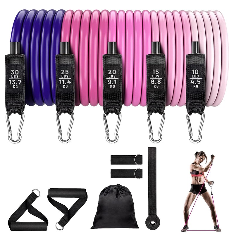 Maciun Workout Bands Set, Exercise Bands Set | 11 Workout