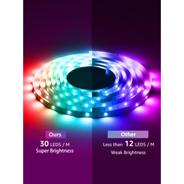 Ledagic Led Lights for Bedroom 50FT 450Leds RGB Led Strip Lights Music Sync Color Changing, Dimmable Led Light Strip with Remote App Control, Super Bright Led Tape Light Room Home Gaming Accessories
