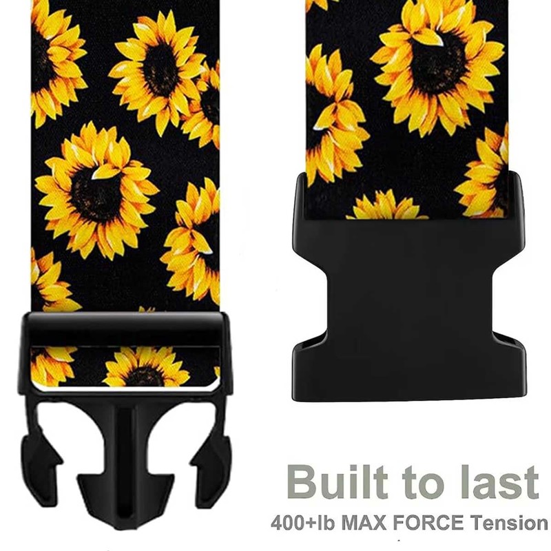 Pack of 2 Luggage Strap Suitcase Strap Flower Pattern Suitcase