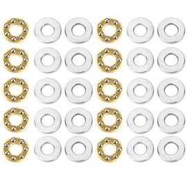 Miniature Thrust Ball Bearing with Washers 3 x 8 x 3.5 mm Pack of 10