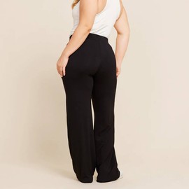 Boody Downtime Wide Leg Lounge Pant, Black / XS