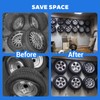 HOFURME 4-Pack Tire Rack Wall Mount, Heavy Duty Hooks for
