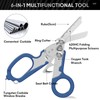 Trauma Shears Emergency Response Shears, Stainless Steel Foldable Scissors Pliers,