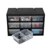 Yesdate 9-Drawer Plastic Drawer Storage Cabinet for Garage Organization, Stackable