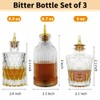 LINALL Bitters Bottle Set - Syrup Bottles with Stainless Steel