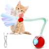 Gyxova Giocattolo interattivo per gatti, elettrico, palla automatica per gatti