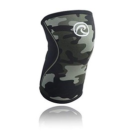 Rehband Rx Knee Sleeve 7 mm Knee Support, Camo/Black, XS