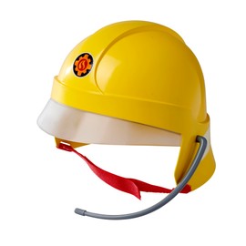 SIMBA 109252596 Fireman Sam Helmet, Umbrella and Sticker Glow in the Dark with Microphone, Foam Pads Inside, from 3 Years, Red