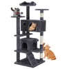 Sweetcrispy 54-Inch Cat Tree Tower – Multi-Level with Sisal Scratching