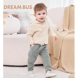 DREAM BUS Pack of 3 Toddler Jogger Pants with Pocket Toddler Boy Sweatpants Baby Boy Pants Infant Newborn Leggings