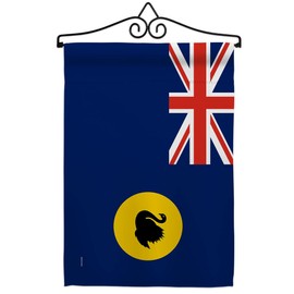 States of Australia Western Garden Flag - Set Wall Hanger Regional Territory Tony Couch Sydney Oceania Country Particular Area - House Banner Small Yard Gift Double-Sided Made in USA 13 X 18.5