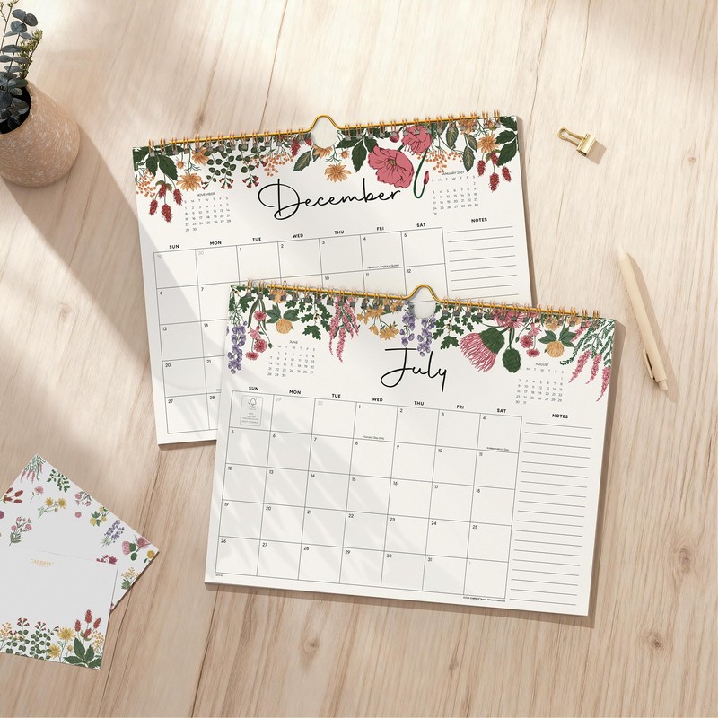 Cabbrix 2026 calendar, 18 Months 2026 wall Calendar 11"x8.5" Runs