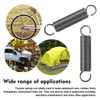 TOP-VIGOR 2Pcs Extension Compressed Spring,2mm Wire Dia, 16mm OD, 200mm