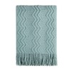 BOURINA Throw Blanket Textured Solid Soft Sofa Couch Cover Decorative