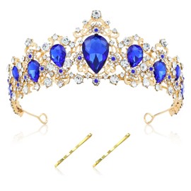 Cinaci - Diademas de metal (azul real, talla única), 1 Count (Pack of 1)