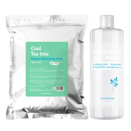 Nature Modeling Pack Cool Tea Tree 500g + Hyaluronic Acid Multi Booster 500ml / 네이처 모델링팩 쿨 티트리 500g+히알루론산 멀티 부스터 500ml