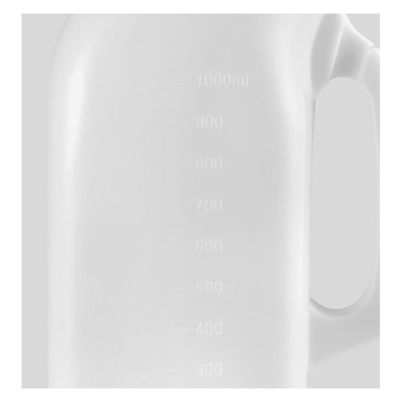 Men's Portable Urinal with Lid 1200ml Plastic Urine Bottle for