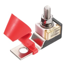 MECCANIXITY Terminal Fuse, 200A Terminal Block Fuse, 58V DC Marine Rated Battery Fuse and Terminal Block, with Fuse Holder, for the Circuit Protection of Automobiles Ships