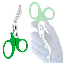 AAProTools GREEN EMT Trauma Shear Heavy Duty Assorted Rainbow, Ideal for EMS, Nurse, Police and Firefighter, Strong Enough to Cut A Penny in Half