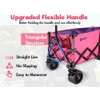 VILLEY Extended Collapsible Foldable Wagon with 330LBS Weight Capacit Drink