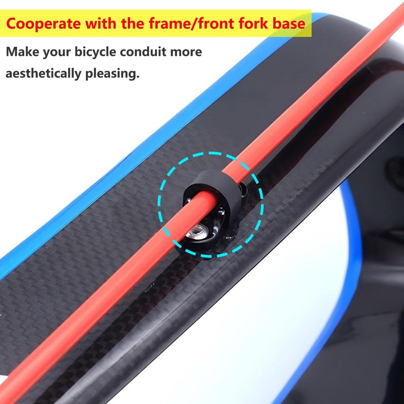 Qrity Pack of 40 Plastic C-Clip, Bicycle Clip, Bicycle Pull