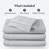 Bare Home Split King Sheet Set - Luxury 100% European