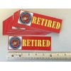 Military Branch support all. 4"X 4" vinyl. NEW. $2.68