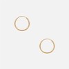 Pernille Corydon Hoop Earrings Gold - Tiny Plain Diameter 13