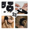 4 Stück Haargummi Schwarz,Haargummi mit Reißverschluss,Scrunchies Samt Reise Gadgets für