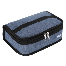 MIER Small Lunch Bag for Kids & Adults Compact Insulated Lunch Box Portable Thermal Mini Cooler for Work School Travel, Bluesteel