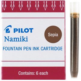 PILOT Namiki IC50 Fountain Pen Ink Cartridges, Sepia, 6-Pack (69006)