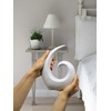 FeinKnick Stylish Ceramic Sculpture – Modern Decoration in White to