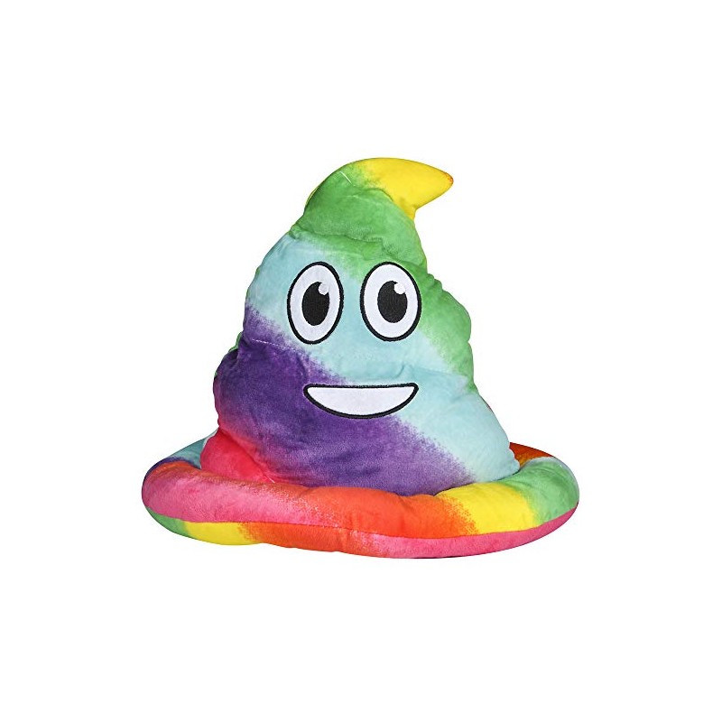 Rhode Island Novelty Rainbow Emoticon Poop Hat (1 Per Order)