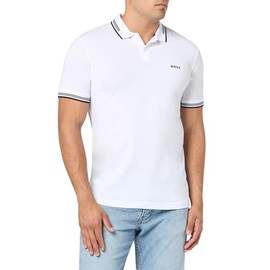 BOSS Paul Modern Essential Polo, Clean White, M