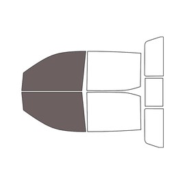 Rvinyl Window Tint Kit Compatible with GMC Sierra 2019-2024 (4 Door Crew Cab) - Front Precut Kit - 35%