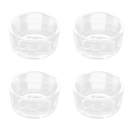 Senzeal 4X Glass Reptile Feeding Dish Food Water Bowl Feeder Bowl Cup Basin Tray Container for Small Pets Reptile Lizard Spider Scorpion Corn Snake Centipede Crickets