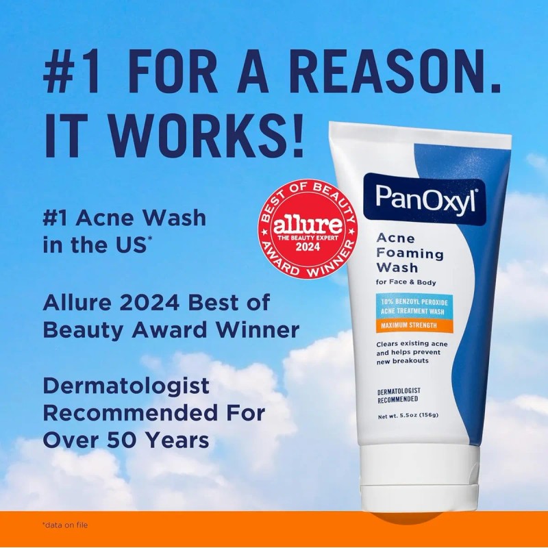 Panoxyl Acné Foaming Wash 10% Peróxido De Benzoilo 156 G