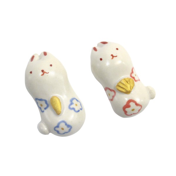 Craftmanhouse Hina Doll Rabbit Hina Chopsticks Rest Total Length: 2.2
