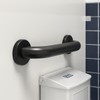Bathroom Grab Bar, 12 Inch, Stainless Steel, Matte Black, ADA