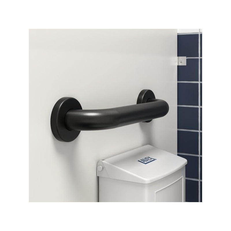 Bathroom Grab Bar, 12 Inch, Stainless Steel, Matte Black, ADA