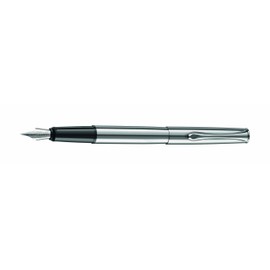 Diplomat Esteem Broad Steel Nib Fountain Pen - Matt Chrome