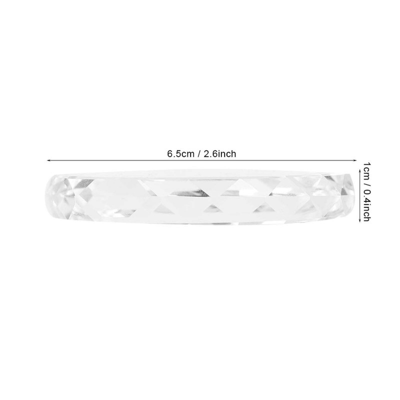 Glass Palette Cosmetic Mixing Plate Reusable Smooth for Nail Salon