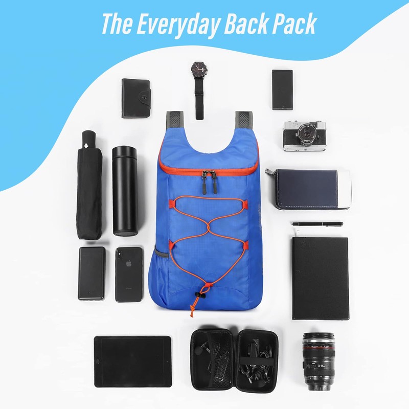 Sahunfri 2 Pcs Ultra Lightweight Backpack, Foldable Backpack Water Resistant