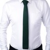 DonDon Men's Knit Tie handmade Dark Green