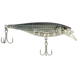 Berkley Juke Fishing Lure, Mullet, 85, 3.3in | 8.5cm, Flat-Sided Body Darts and Flashes to Imitate Baitfish, Equipped with Sharp 3X Anti-Rust Fusion19 Treble Hooks