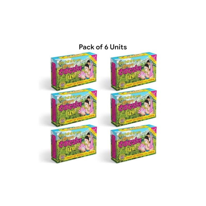 Dev-Darshan Wet Dhoop Sticks for Puja and Meditation, Natural Fragrance,